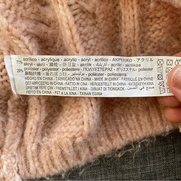 ZARA CHUNKY CABLE KNIT CARDIGAN - Picture 6 of 6